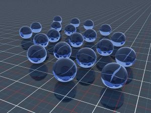 1011692 glassballs on a grid