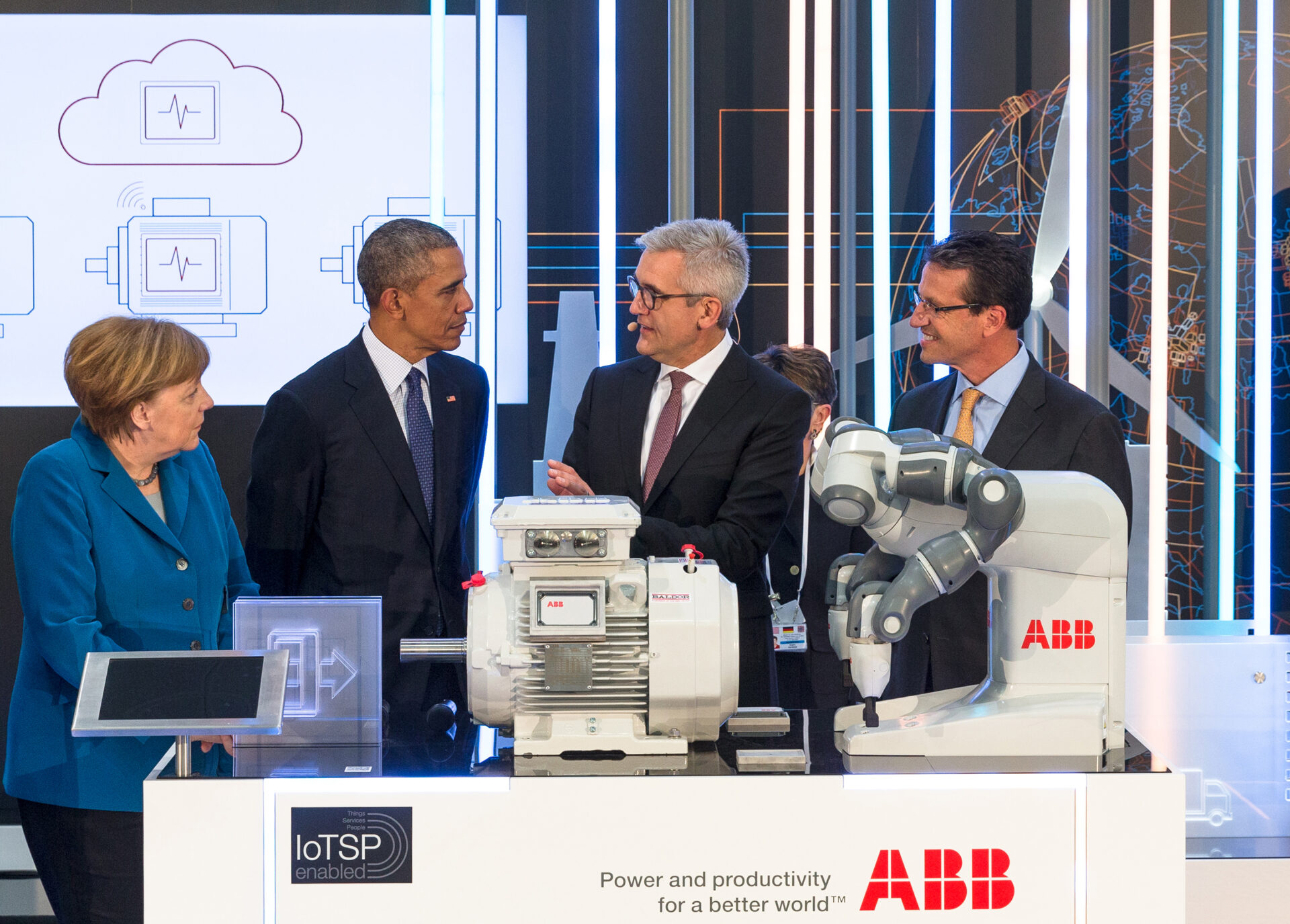 ABB HannoverMesse16 ObamaMerkelSpiesshofer