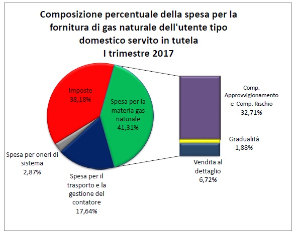Spesa Fornitura Gas Naturale Domestico Tutela