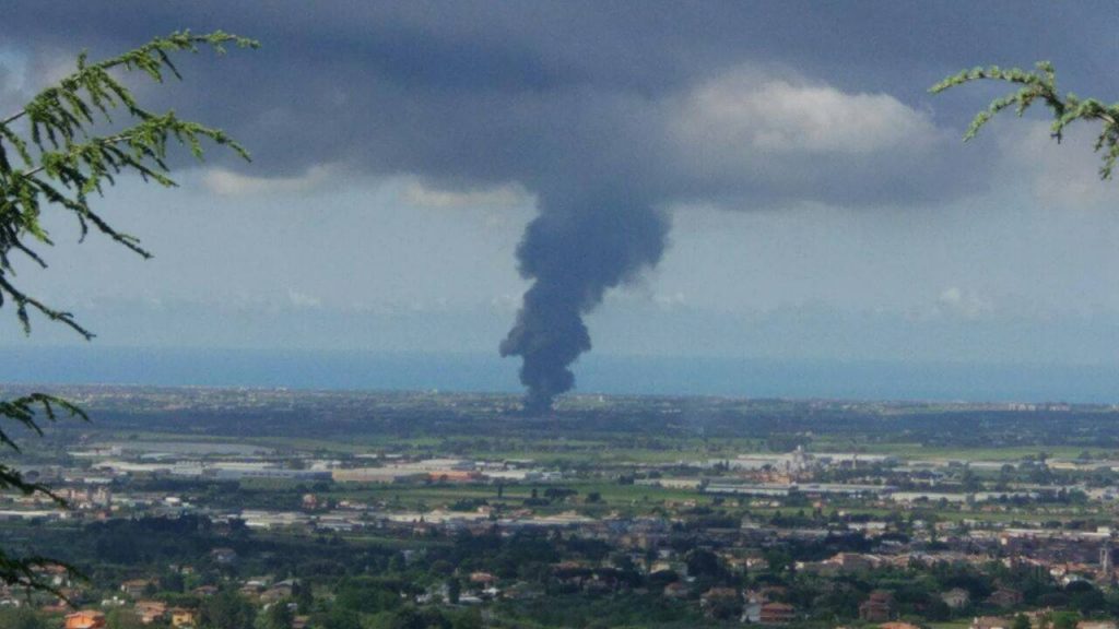 Pomezia Incendio