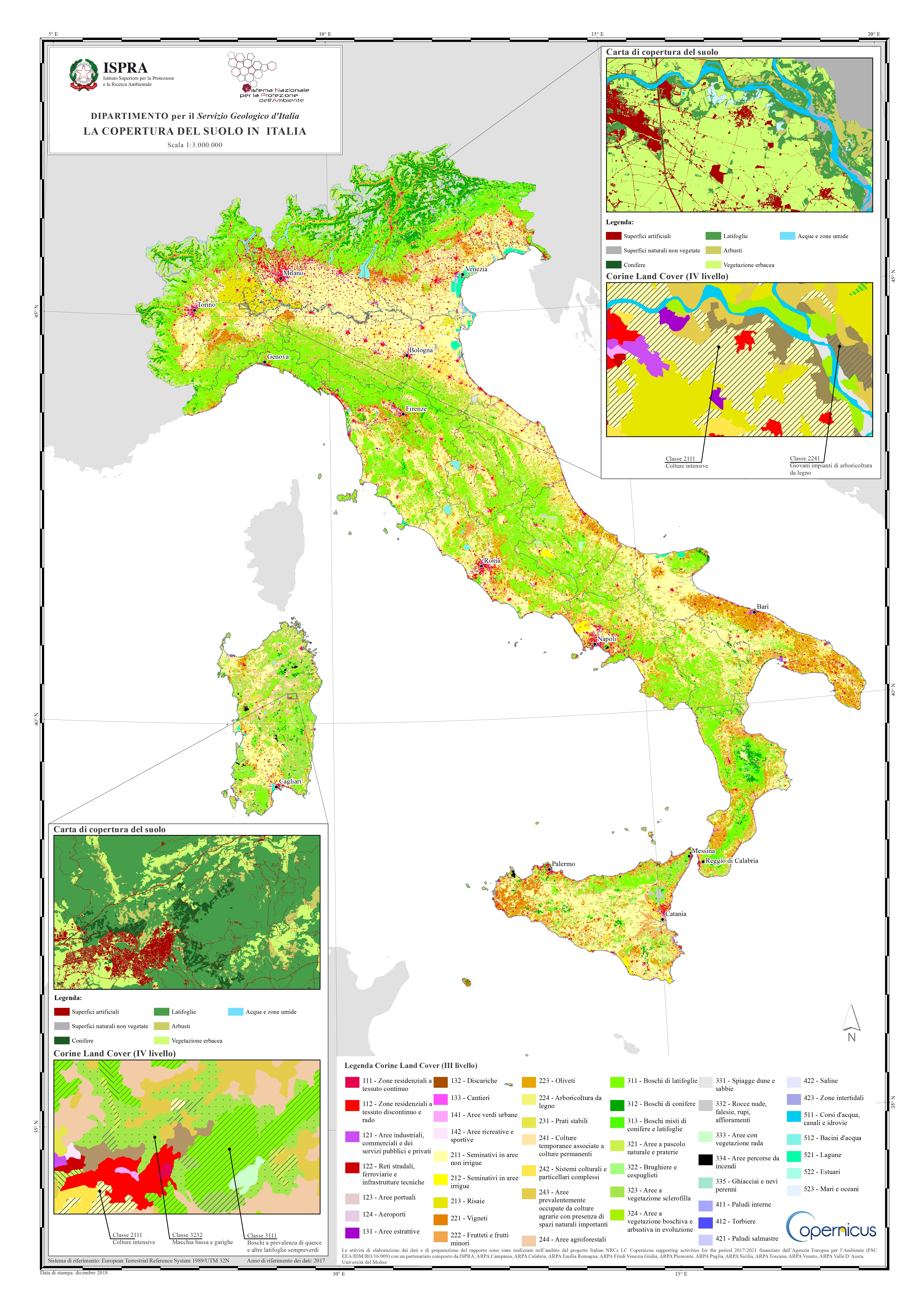 Carta Nazionale Della Copertura Del Suolo