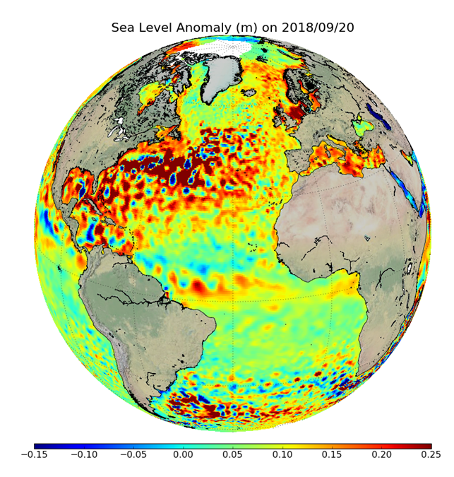 Sea Level Anomaly Copernicus Inquinamento