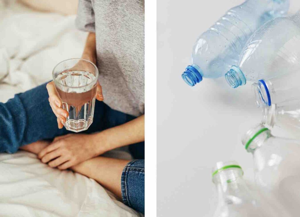 acqua bottiglie plastica