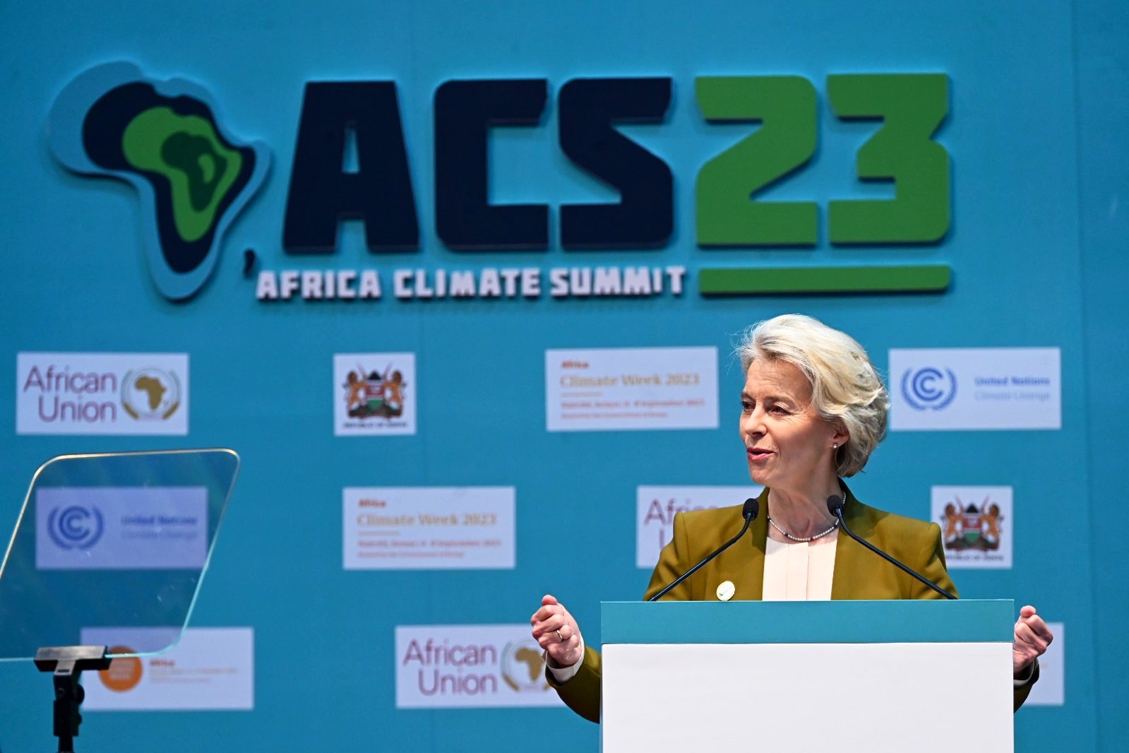 Ursula von der Leyen, idrogeno verde, Kenya, Africa Climate Summit
