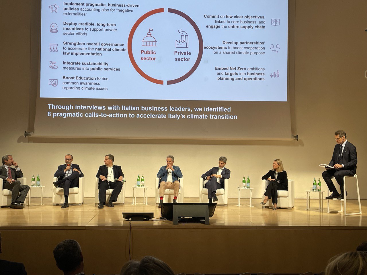 obiettivi net zero seconda edizione dell’ESG CEO Forum di Bain & Company Italia che si sta svolgendo a Roma BOSCHi in foto