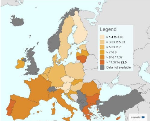 statistiche povertà energetica in UE 2022