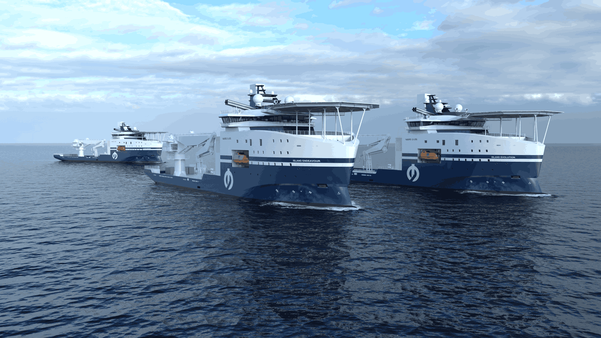 nuova nave ibrida navi VARD 3 25 for Island Offshore
