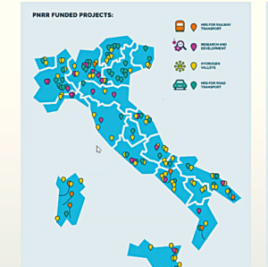 Progetti PNRR Distribuiti Sul Territorio Idrogeno