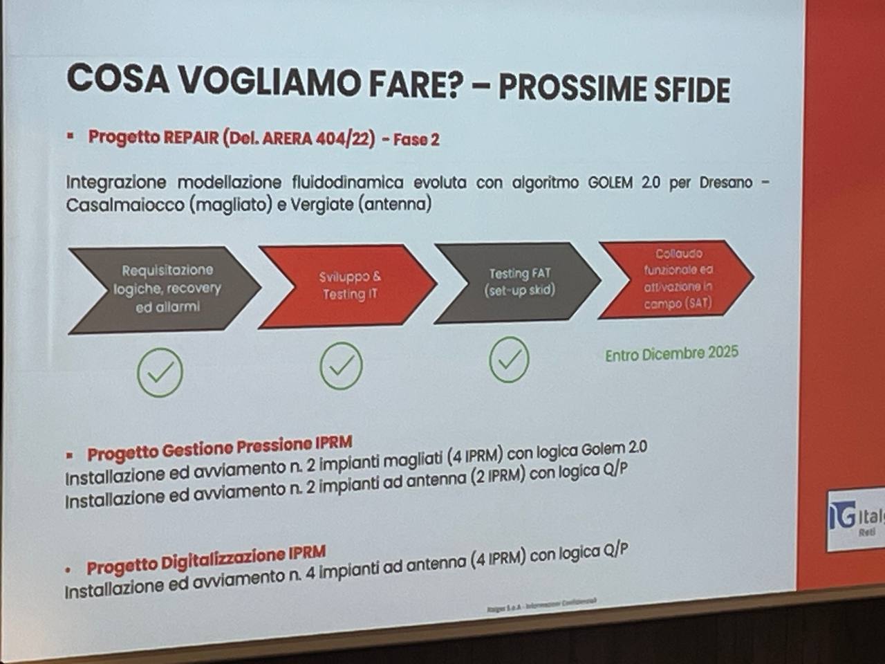 slide di Angelo Palma esperto Pm innovation Italgas Reti