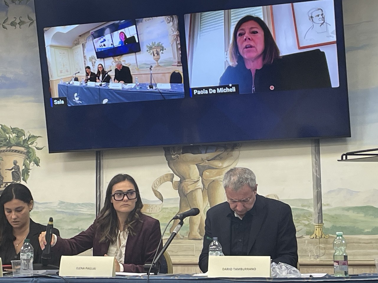 Driver della sostenibilità da remoto De Micheli. da sin: Melito, Tamburrano