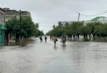 Mozambico inondazioni dopo le emergenza acqua forti piogge Gaza Road flooded 4 Mozambico
