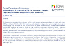 Corso “Aggiornamenti al Testo Unico FER. Tra Correttivo e Decreto Legge Transizione 5.0 e aree idonee: cosa è cambiato?”