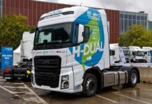 Dual-Fuel con idrogeno per i camion del futuro sostenibile truck idrogeno e biometano