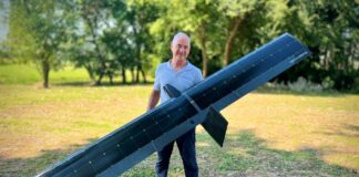 24 ore di volo ininterrotte per il drone solare di Vector Robotics made in Italy Guardian XL_Andrea Beggio_foto3LR drone solare