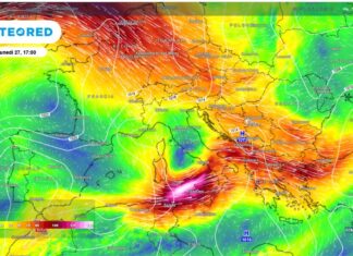 Meteo, agosto parte con il caldo estremo: in arrivo un’ondata africana, ma l’Italia sarà divisa in due Nella mappa si apprezza la nuova situazione meteo che si preparerà a fine luglio e che porterà a una nuova ondata di calore all’inizio di agosto (mappa ECMWF tratta da Meteored Italia).