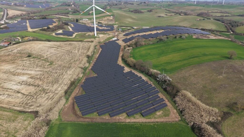 Uno dei principali impianti fotovoltaici di Enfinity nel Lazio