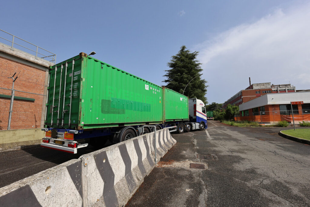 Nucleco camion trasporto rifiuti radioattivi