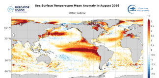 Copernicus Marine: l’estate 2026 segna il record storico di riscaldamento degli oceani