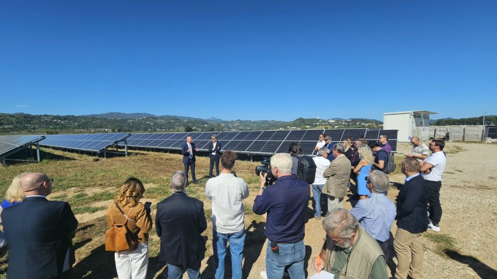 foto inaugurazione impianto fotovoltaico Trissino