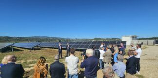 A Trissino (VI) nasce il fotovoltaico più grande del Veneto su area dismessa foto inaugurazione impianto fotovoltaico Trissino