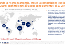 Crisi idrica nel Mediterraneo: investire un euro oggi per salvarne sei domani geolocalizzazione e numero dei conflitti per l'acqua
