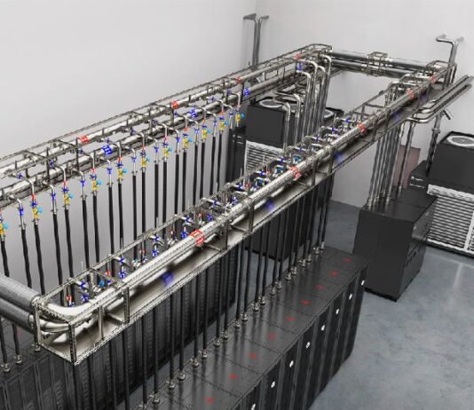 Data center e domanda elettrica: la sfida energetica dell’AI Vertiv-CoolChip-Fluid-Network-Row