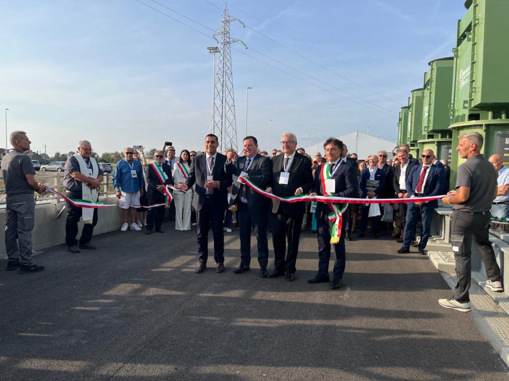 FERRARESE INAUGURATO IL PIU' GRANDE IMPIANTO IDRAULICO REALIZZATO DA CONSORZI DI BONIFICA CON FONDI PNRR