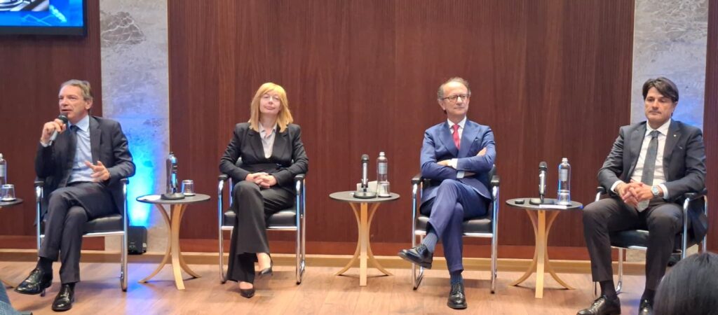 Valerii Terenghi Quaglini E Bettinelli AD Fiminox Alla Presentazione Del VI Rapporto Edison Censis