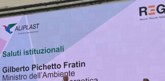 Plastiche rigide inaugurato impianto di recupero innovativo di Aliplast pichetto a innaugurazione impianto aliplast